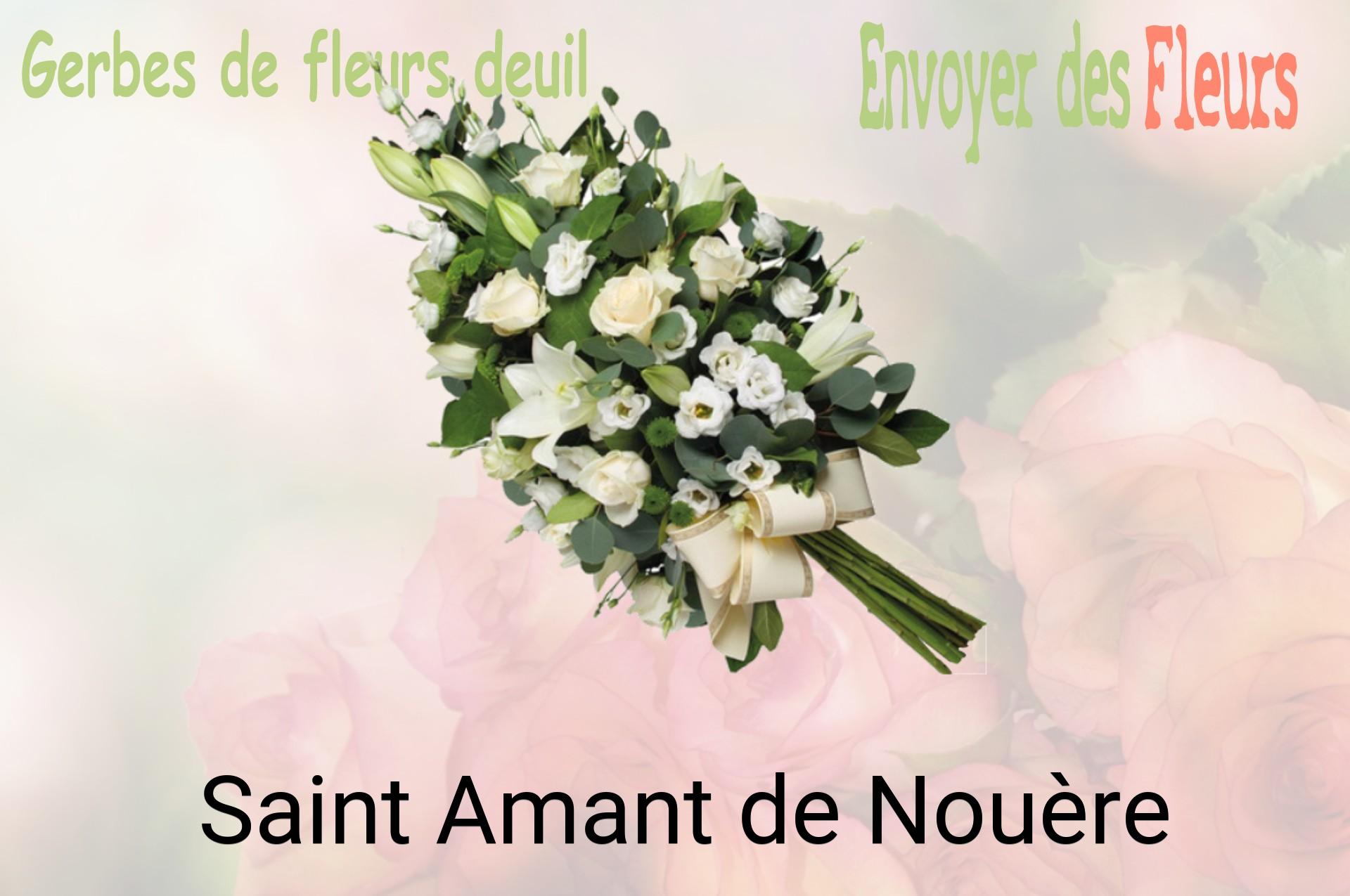 Gerbe de fleurs de deuil livrée à Saint-Amant-de-Nouère